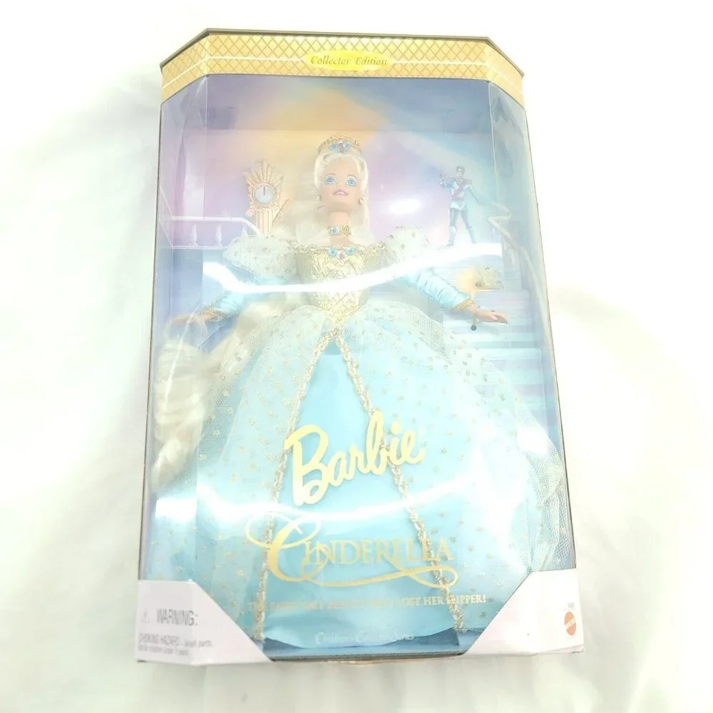 1996 Mattel Cinderella Barbie Collector Edition Long Straight Hair Fashion Doll